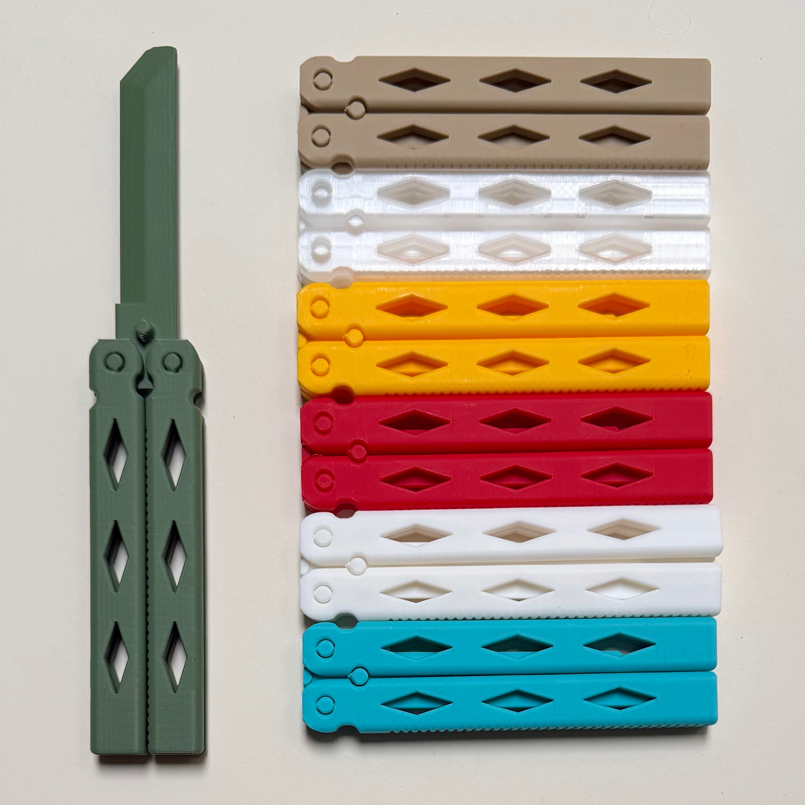 Custom 3D Printed Balisong Fidget Trainer